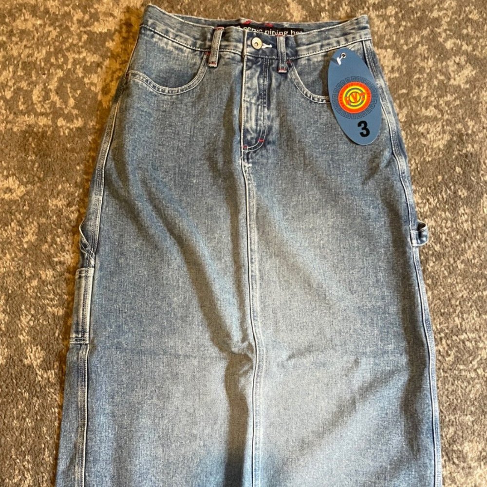 Revolt Jeans Denim Maxi Skirt